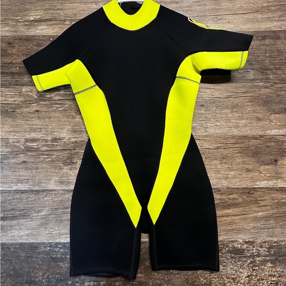 Black and Yellow Women's Swim One Piece - Picture 1 of 12